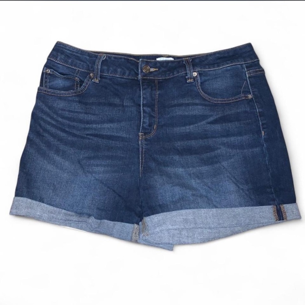 Time and Tru Dark Blue Jean Shorts